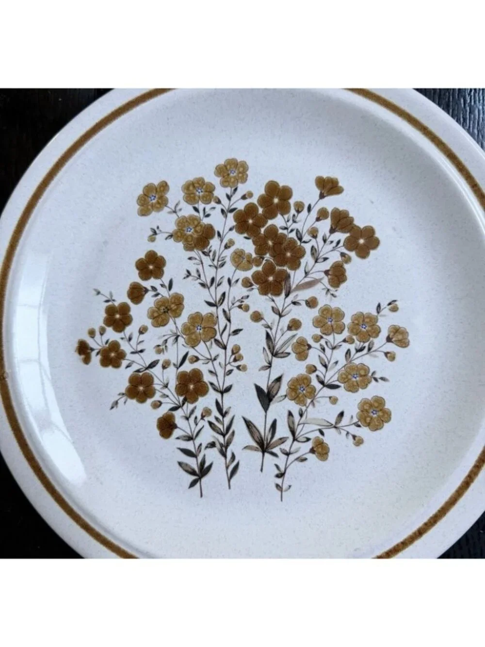 Vintage Nikko Sage Color Stone Brown Floral Dinnerware Plate Replacement